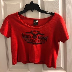 Harley Davidson Cropped tee